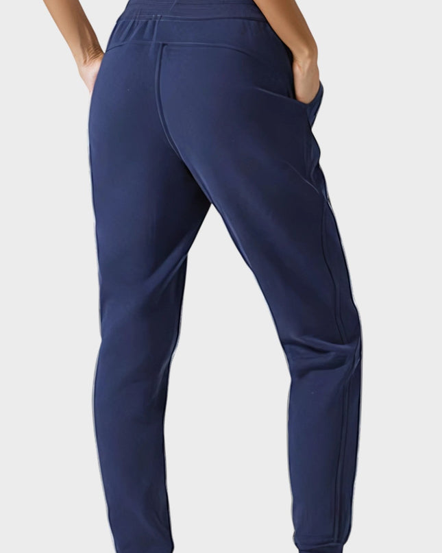 Trening, pantaloni sport - supra marime - negru