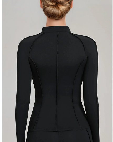 Bustieră cu paragate - Suport întărit și confortabil, cu tampoane - Negru 