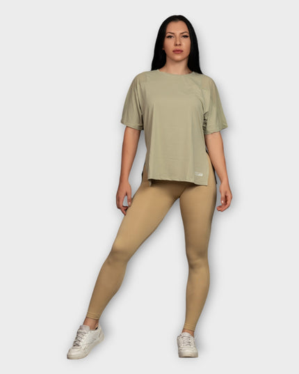 Tricou Mesh, Model Oversize - Verde