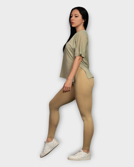 Tricou Mesh, Model Oversize - Verde