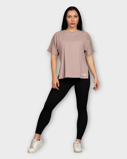 Tricou Mesh, Model Oversize - Roz