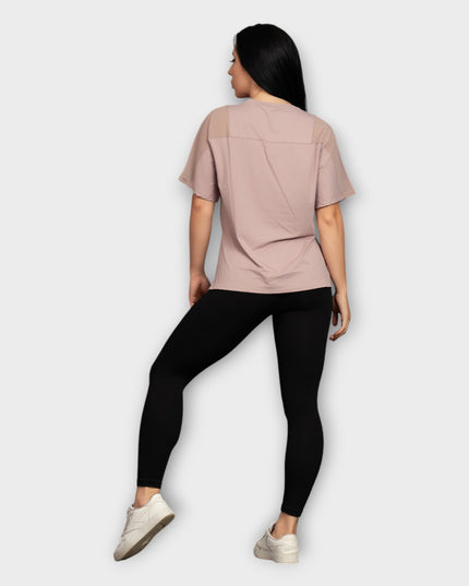 Tricou Mesh, Model Oversize - Roz
