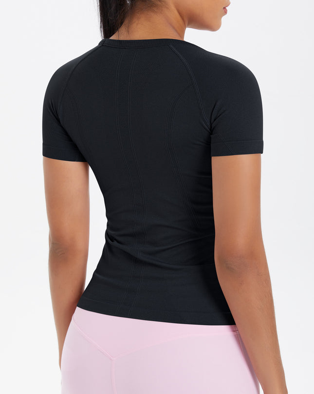 Класическа спортна тениска - Черен