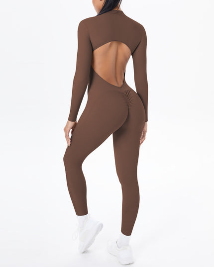 Безшевен Гащеризон Блясък - Цял - Кафе (Кафяв) | Премиум серия SMFit