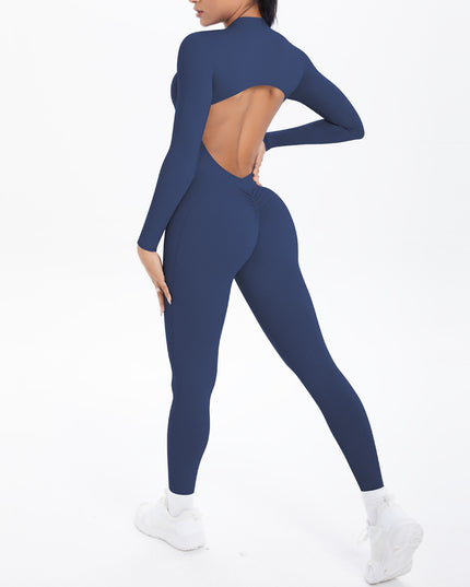 Безшевен Гащеризон Блясък - Цял - Син | Премиум серия SMFit