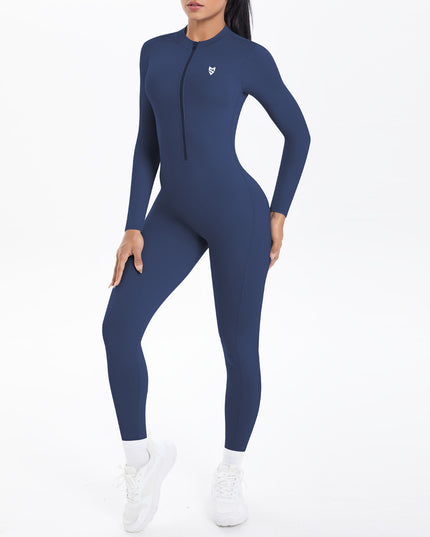 Безшевен Гащеризон Блясък - Цял - Син | Премиум серия SMFit