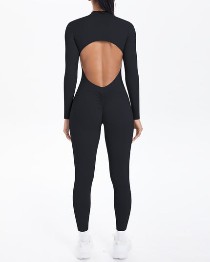 Безшевен Гащеризон Блясък - Цял - Черен | Премиум серия SMFit