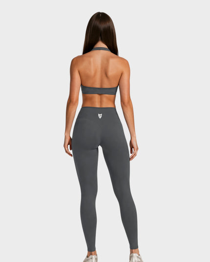 Bustieră Sport Ritmo - Sutien Captusat Push-Up - Negru