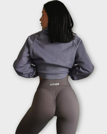 Hanorac, 1/2 Zip Top - Albastru