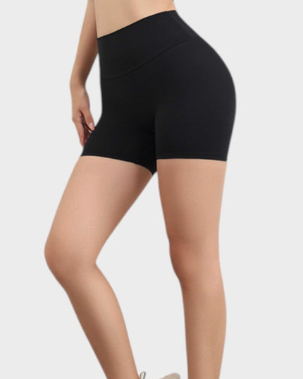 Къс Клин Glow Shorts, с Повдигащ Ефект и Висока Талия - Scrunch Bum - Черен