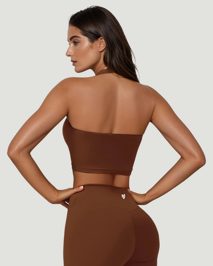 Bustieră cu paragate - Suport întărit și confortabil, cu tampoane - Negru 