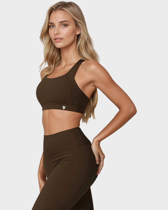 Bustieră cu paragate - Suport întărit și confortabil, cu tampoane - Negru 