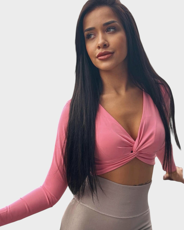 Bluza Embrace Me, cu captuseala - Roz