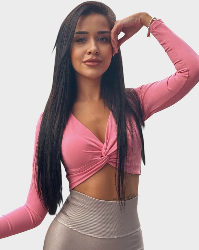 Bluza Embrace Me, cu captuseala - Roz