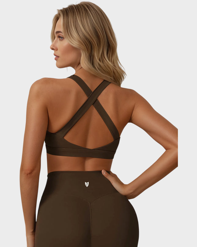 Bustieră cu paragate - Suport întărit și confortabil, cu tampoane - Negru 