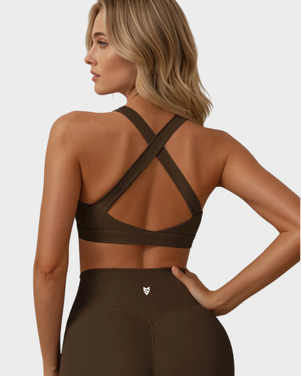 Bustieră cu paragate - Suport întărit și confortabil, cu tampoane - Negru 