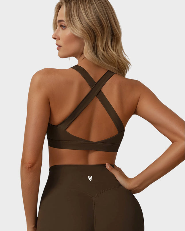 Bustieră cu paragate - Suport întărit și confortabil, cu tampoane - Negru 