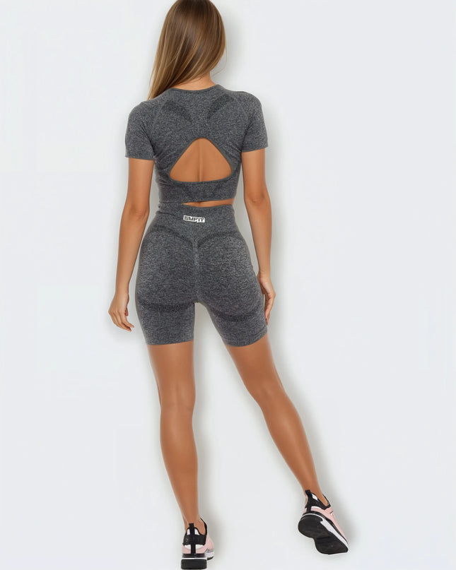 Short Wedge Pilates - Gri | Seria Deluxe SMFit