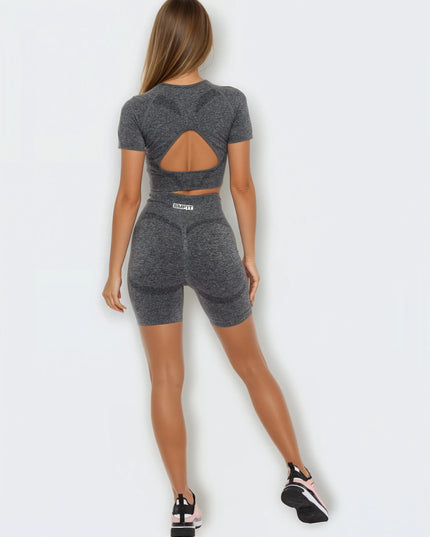 Tricou Pilates - Gri | Seria Deluxe SMFit