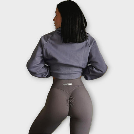 Leggings Scrunch Bum cu talie înaltă - gri