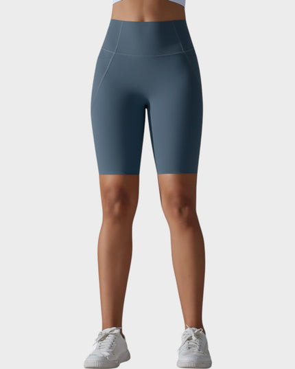 Jambiere sport scurte cu talie înaltă - gri | Seria Deluxe SMFit