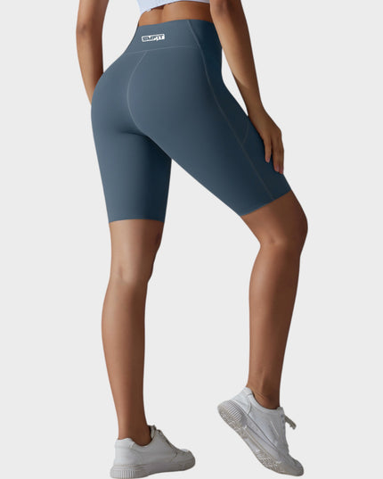 Jambiere sport scurte cu talie înaltă - gri | Seria Deluxe SMFit