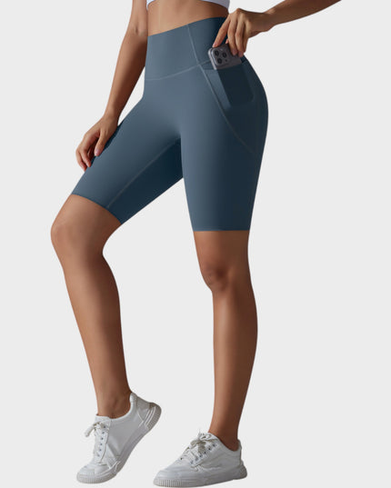 Jambiere sport scurte cu talie înaltă - gri | Seria Deluxe SMFit
