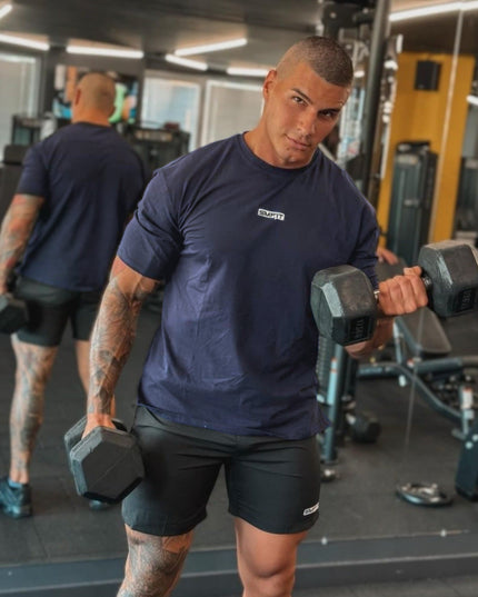 Tricou sport pentru bărbați - Albastru | Seria Deluxe SMFit