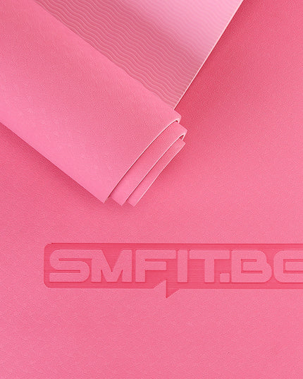 Covoraș de exerciții confortabil - antiderapant pentru yoga, pilates, gimnastică, fitness, aerobic - antibacterian | Seria Premium SMFit