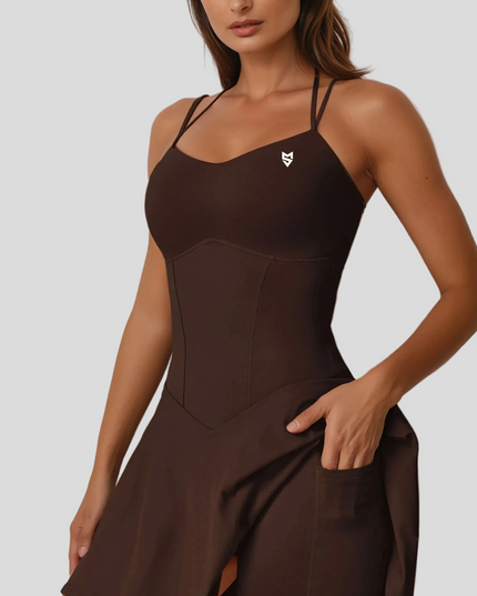 ПРЕДПРОДАЖБА: Рокля „Божествена Линия“ - Кафяв - Наличен от 10.01