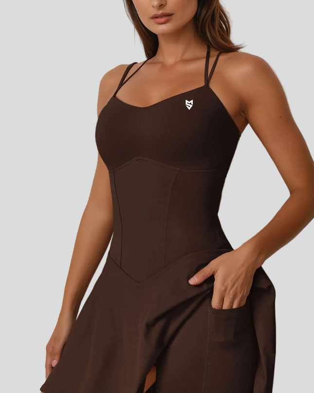 ПРЕДПРОДАЖБА: Рокля „Божествена Линия“ - Кафяв - Наличен от 10.01