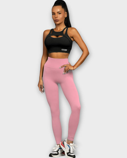 Bustieră Sport Ritmo - Sutien Captusat Push-Up - Negru