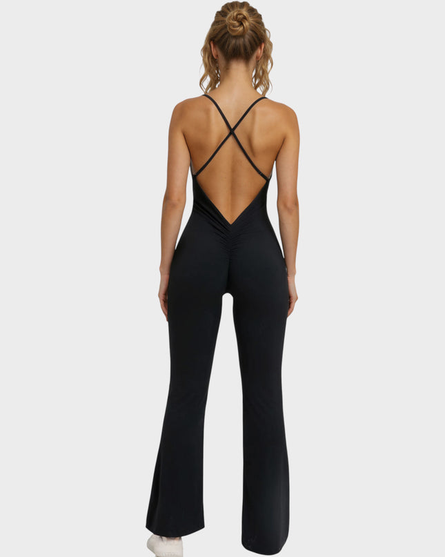 [ПРЕДПРОДАЖБА] Гащеризон с Висока Талия - Scrunch Bum и Широк Крачол | Strong x Feminine [Наличен от 15.02]