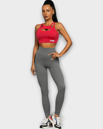 Leggings Scrunch Bum cu talie înaltă - gri