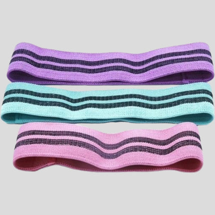 Benzi de rezistență textile pentru antrenament acasă - Set de 3 cu rezistență diferită | Seria Premium SMFit