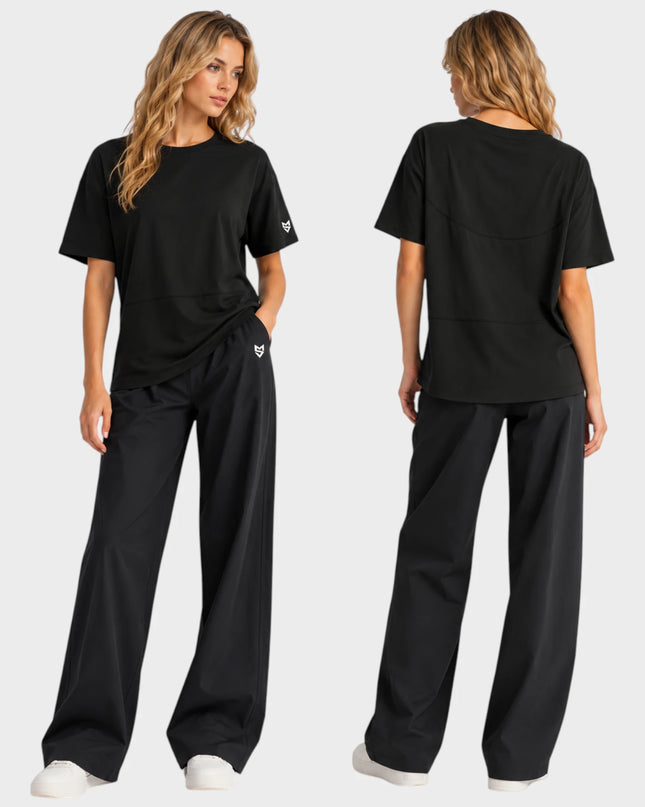 Oversize Тениска (XS-XL) - Черен - D26082