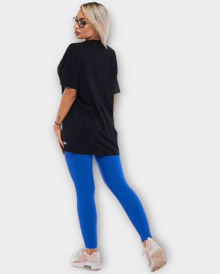 Tricou: Tesatura cu uscare rapida si super confortabila, oversize - negru