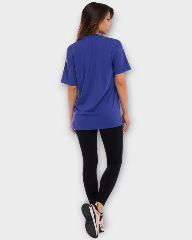 Tricou: Tesatura cu uscare rapida si super confortabila, oversize - Albastru