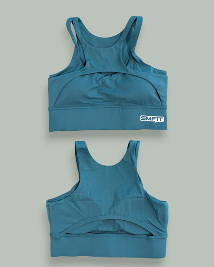 Bustieră Sport Ritmo - Sutien Captusat Push-Up - Verde