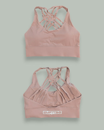 Sutien sport - Elegant și întărit suplimentar, cu tampoane - Roz
