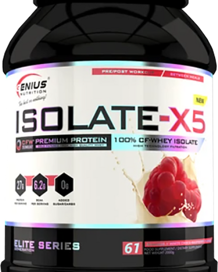 Genius Nutrition - Izolat din zer - 2000 g / 61 porții | Izolați-X5