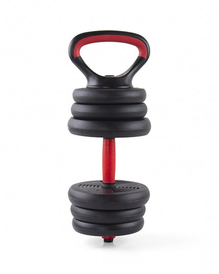 Kettlebell, gantere și gantere - 6 în 1 - până la 40 kg - gantere reglabile, gantere și kettlebell cu multiple combinații posibile